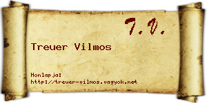Treuer Vilmos névjegykártya